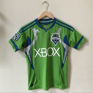 Adidas MLS Seattle Sounders youth jersey Sz small